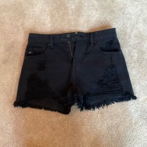 KanCan Black Distressed Jean Shorts